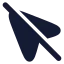 Mousepointeroff icon with solid rounded style
