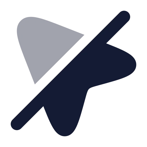 Mouse Pointer Off Icon in Bulk Rounded style