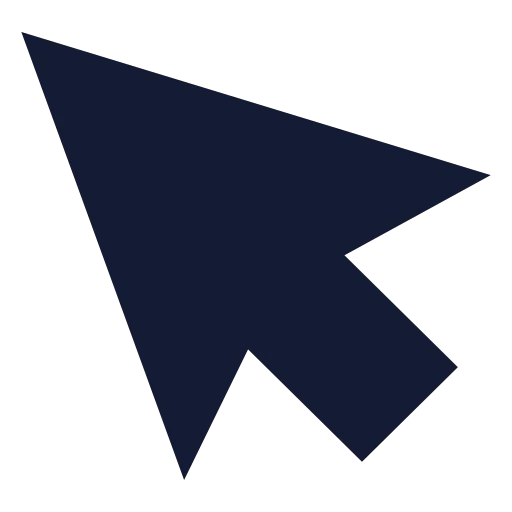 Mouse Pointer Icon in Solid Sharp style