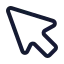 Mousepointer icon with stroke standard style