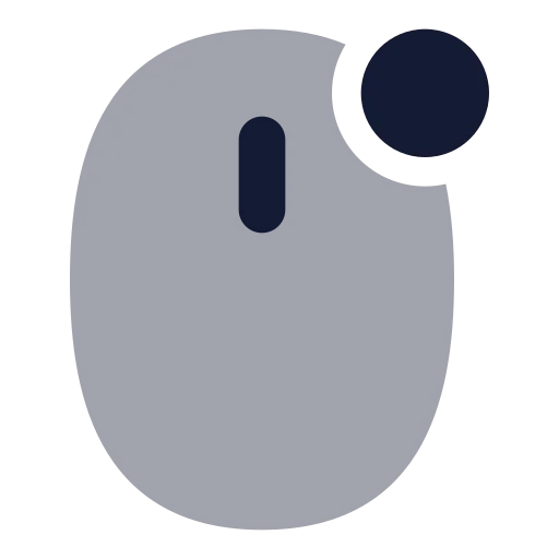 Mouse Right Icon in Bulk Rounded style