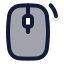 Mouserightclick icon with duotone standard style