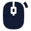 Mouserightclick icon with solid sharp style
