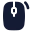 Mouserightclick icon with solid standard style