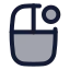 Mouserightclick icon with duotone standard style