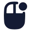 Mouserightclick icon with solid rounded style