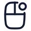 Mouserightclick icon with stroke standard style