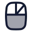 Mouserightclick icon with duotone standard style