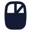 Mouserightclick icon with solid standard style