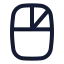 Mouserightclick icon with stroke standard style
