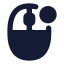 Mouserightclick icon with solid rounded style