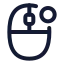 Mouserightclick icon with stroke rounded style