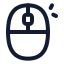 Mouserightclick icon with stroke standard style