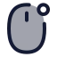 Mouseright icon with duotone standard style