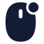 Mouseright icon with solid standard style