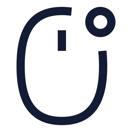 Mouse Right Icon in Stroke Sharp style