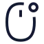 Mouseright icon with stroke sharp style
