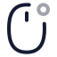 Mouseright icon with twotone rounded style