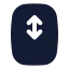 Mousescroll icon with solid standard style
