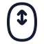 Mousescroll icon with stroke standard style