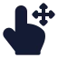 Move icon with solid standard style