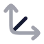 Move 3 D icon with bulk rounded style