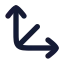 Move 3 D icon with solid rounded style