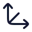 Move 3 D icon with stroke rounded style