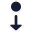 Movebottom icon with solid standard style