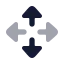 Move icon with bulk rounded style
