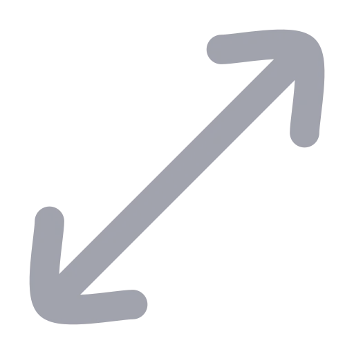 Move Diagonal Icon in Bulk Rounded style