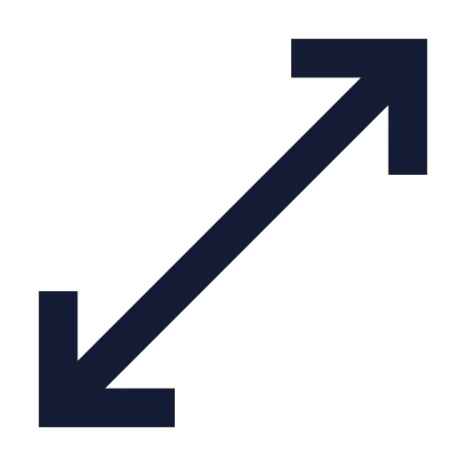 Move Diagonal Icon in Solid Sharp style
