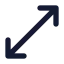 Movediagonal icon with solid standard style