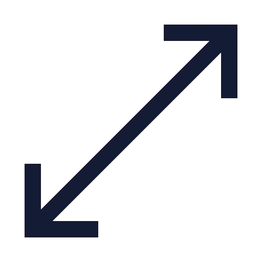 Move Diagonal Icon in Stroke Sharp style