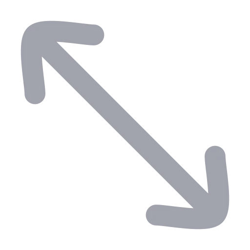 Move Diagonal 2 Icon in Bulk Rounded style