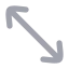 Movediagonal 2 icon with bulk rounded style