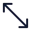 Movediagonal 2 icon with duotone standard style
