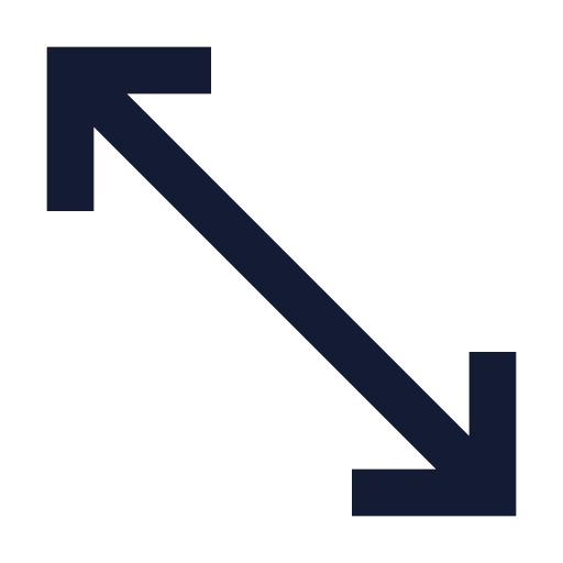 Move Diagonal 2 Icon in Solid Sharp style