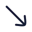 Movedownright icon with stroke rounded style