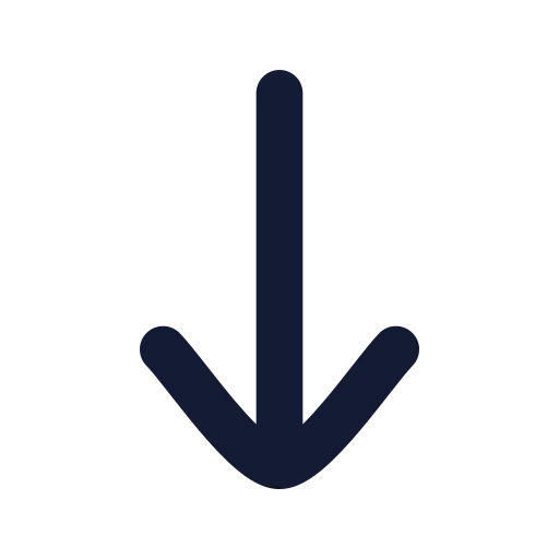 Move Down Icon in Solid Rounded style