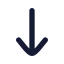 Movedown icon with solid rounded style