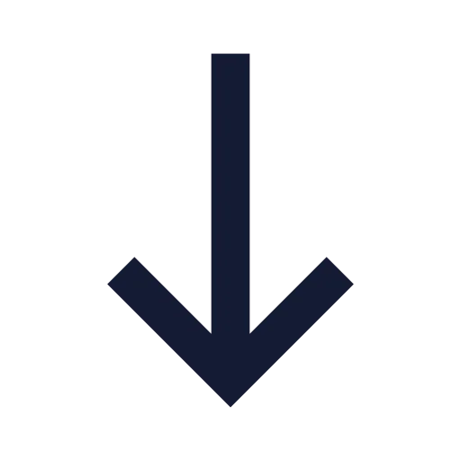 Move Down Icon in Solid Sharp style