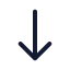Movedown icon with stroke standard style