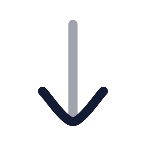 Move Down Icon in Twotone Rounded style