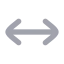 Movehorizontal icon with bulk rounded style