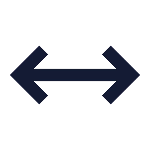 Move Horizontal Icon in Solid Sharp style
