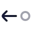 Moveleft icon with twotone rounded style