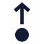Movetop icon with solid sharp style
