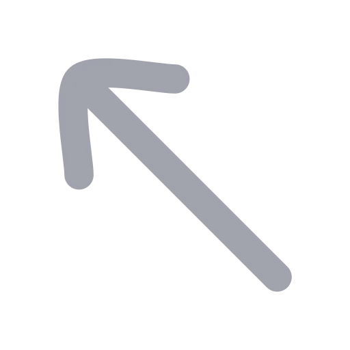 Move Up Left Icon in Bulk Rounded style
