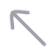 Moveupleft icon with duotone rounded style
